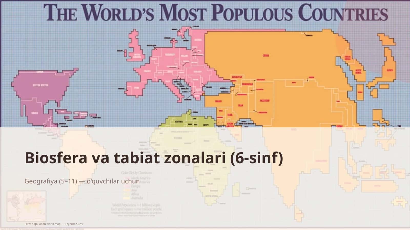 Biosfera va tabiat zonalari (6-sinf) 1