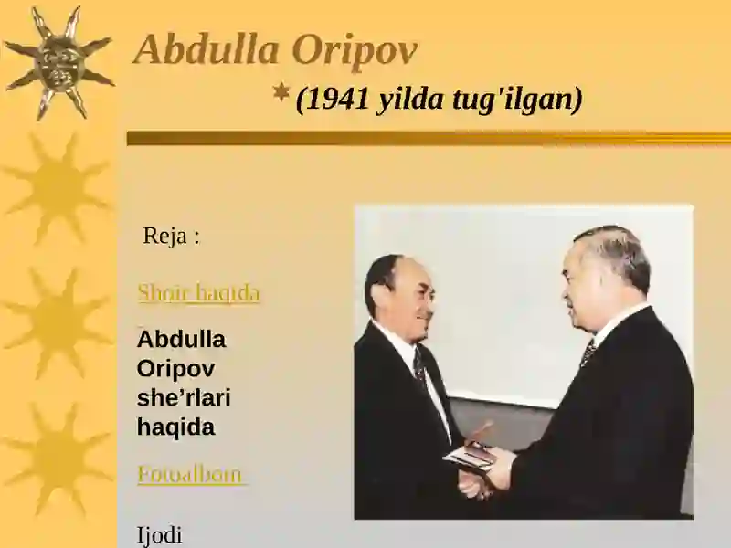 Abdulla Oripov