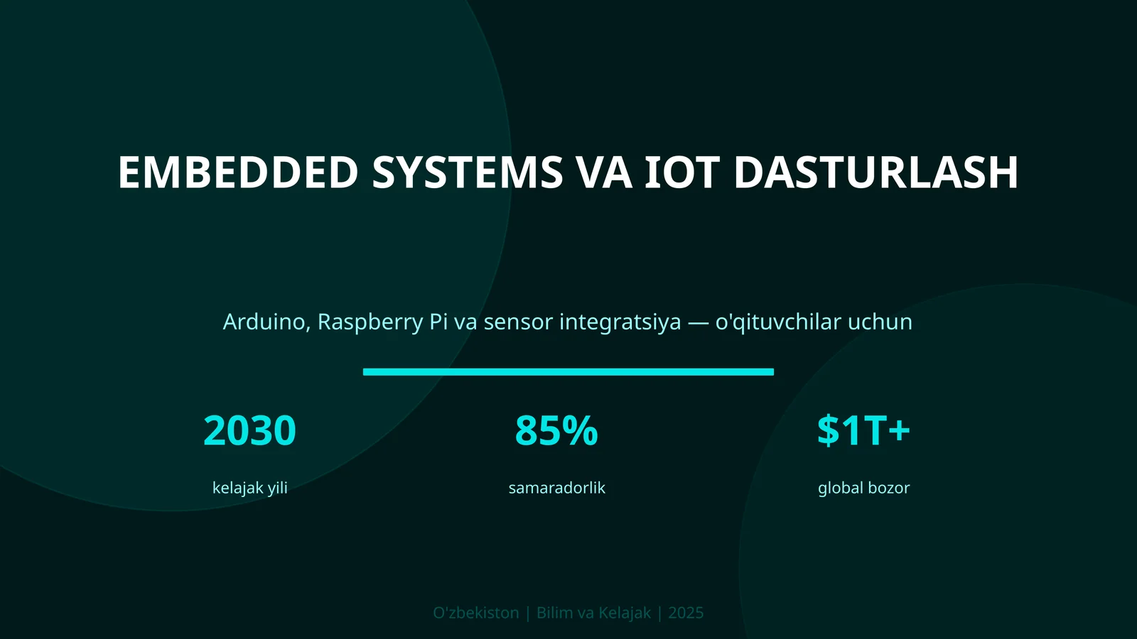 EMBEDDED SYSTEMS VA IOT DASTURLASH 1