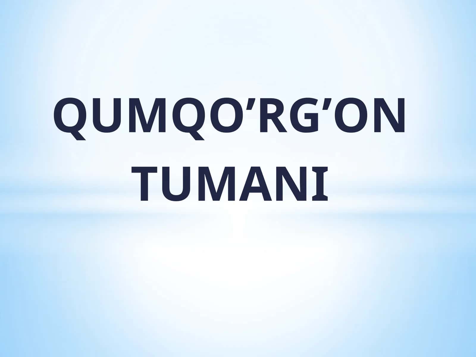 QUMQO’RG’ON 1