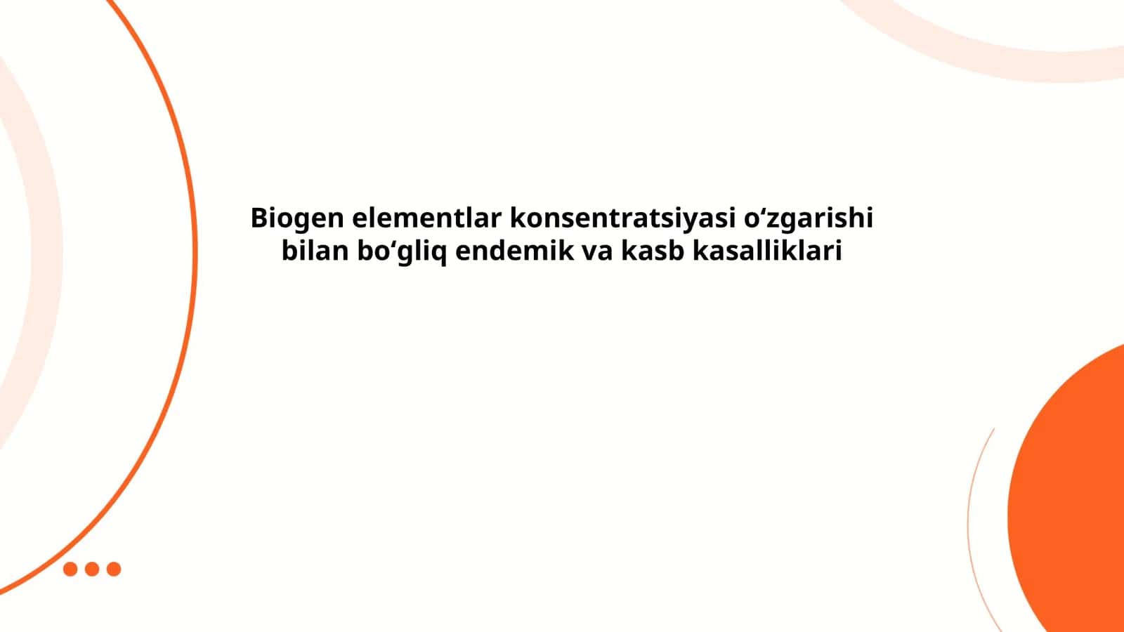 Biogen elementlar konsentratsiyasi oʻzgarishi bilan boʻgliq endemik va kasb kasalliklari 1