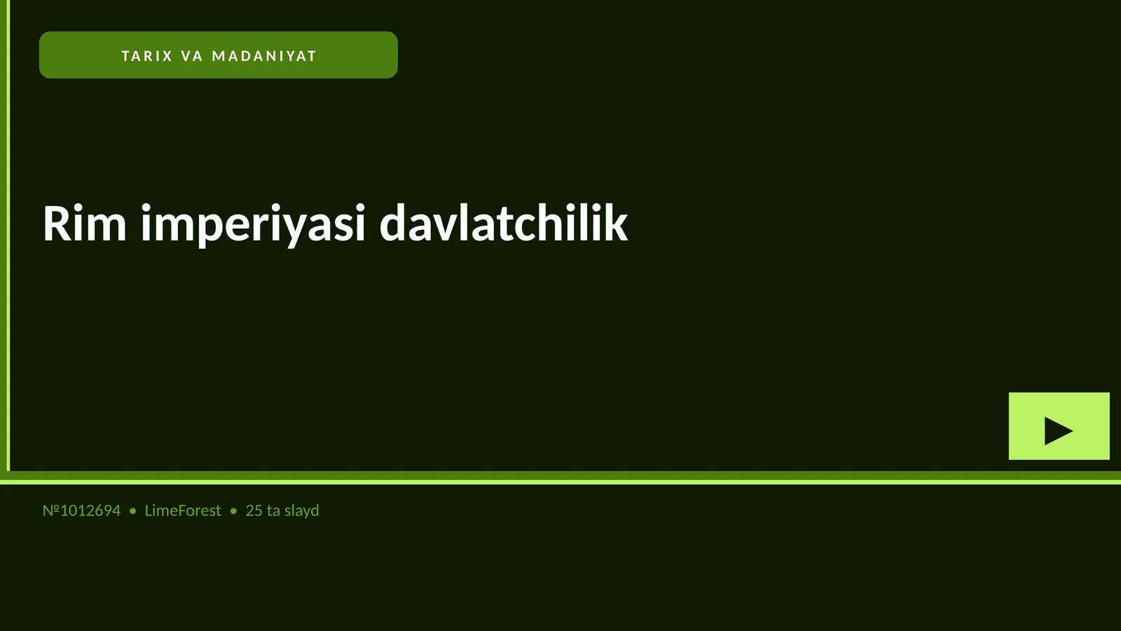 Rim imperiyasi davlatchilik 1