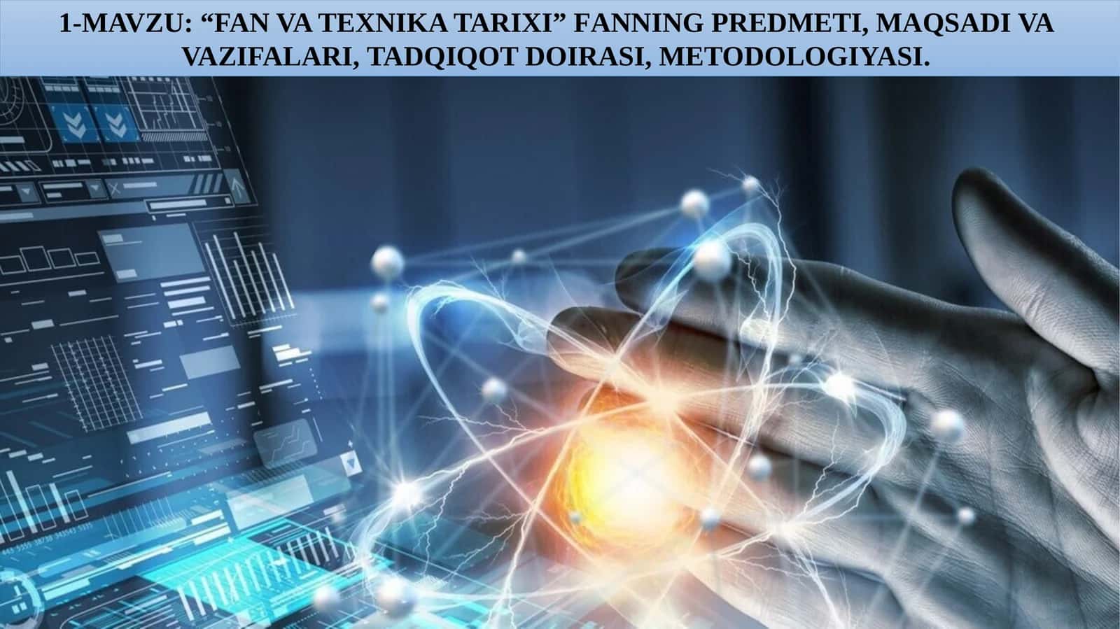 Fan va texnika tarixi 1