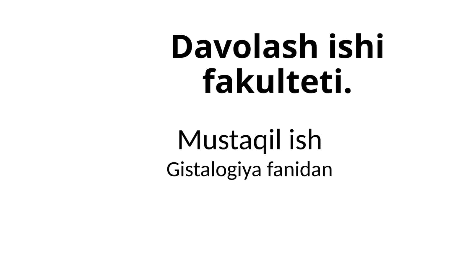 Davolashishifakulteti 1