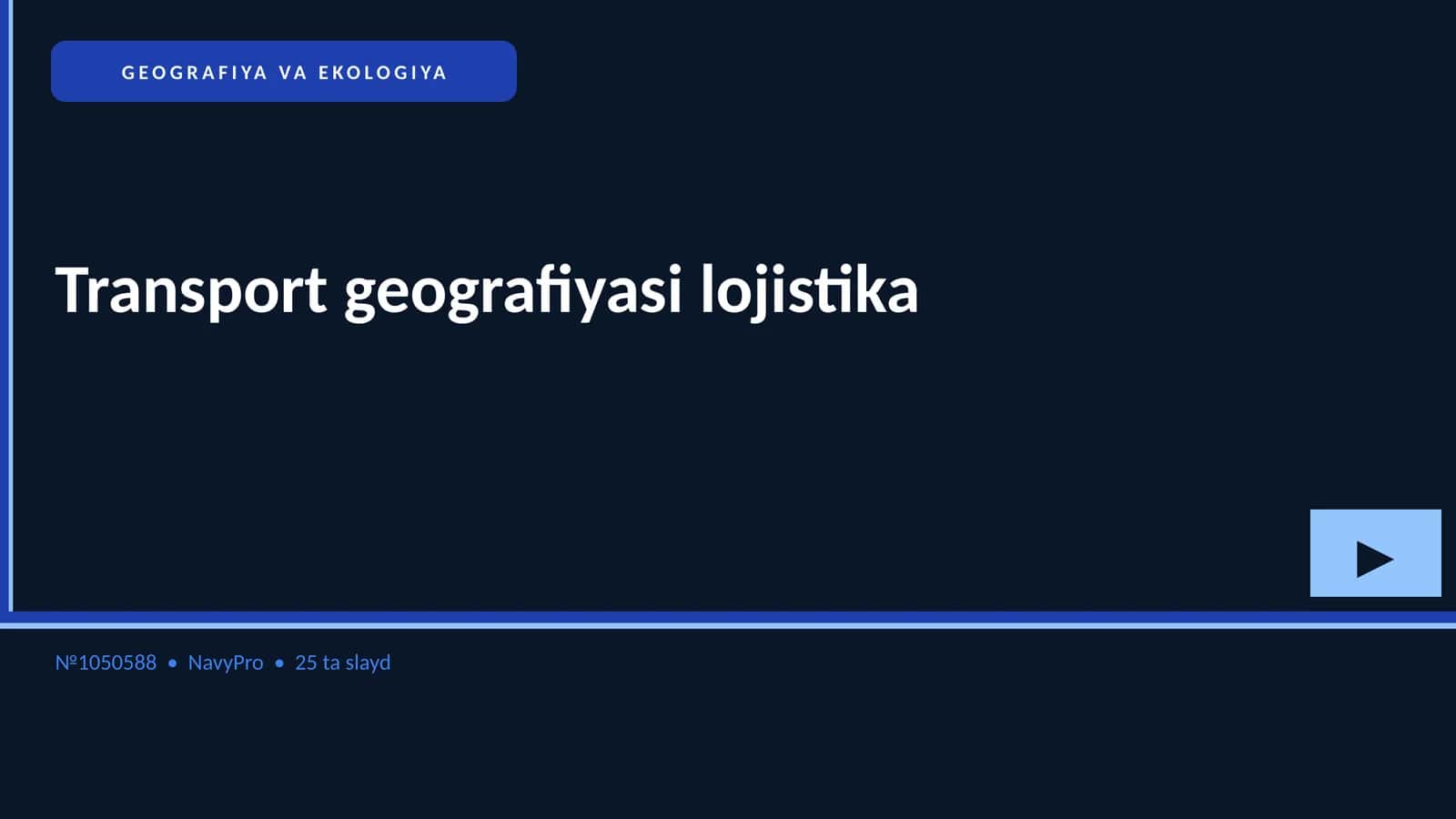 Transport geografiyasi lojistika 1