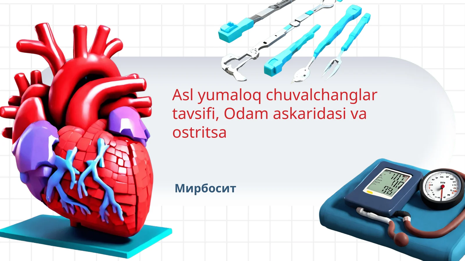 Asl yumaloq chuvalchanglar tavsifi, Odam askaridasi va ostritsa 1
