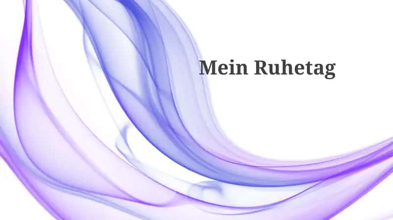 MeinRuhetag 1