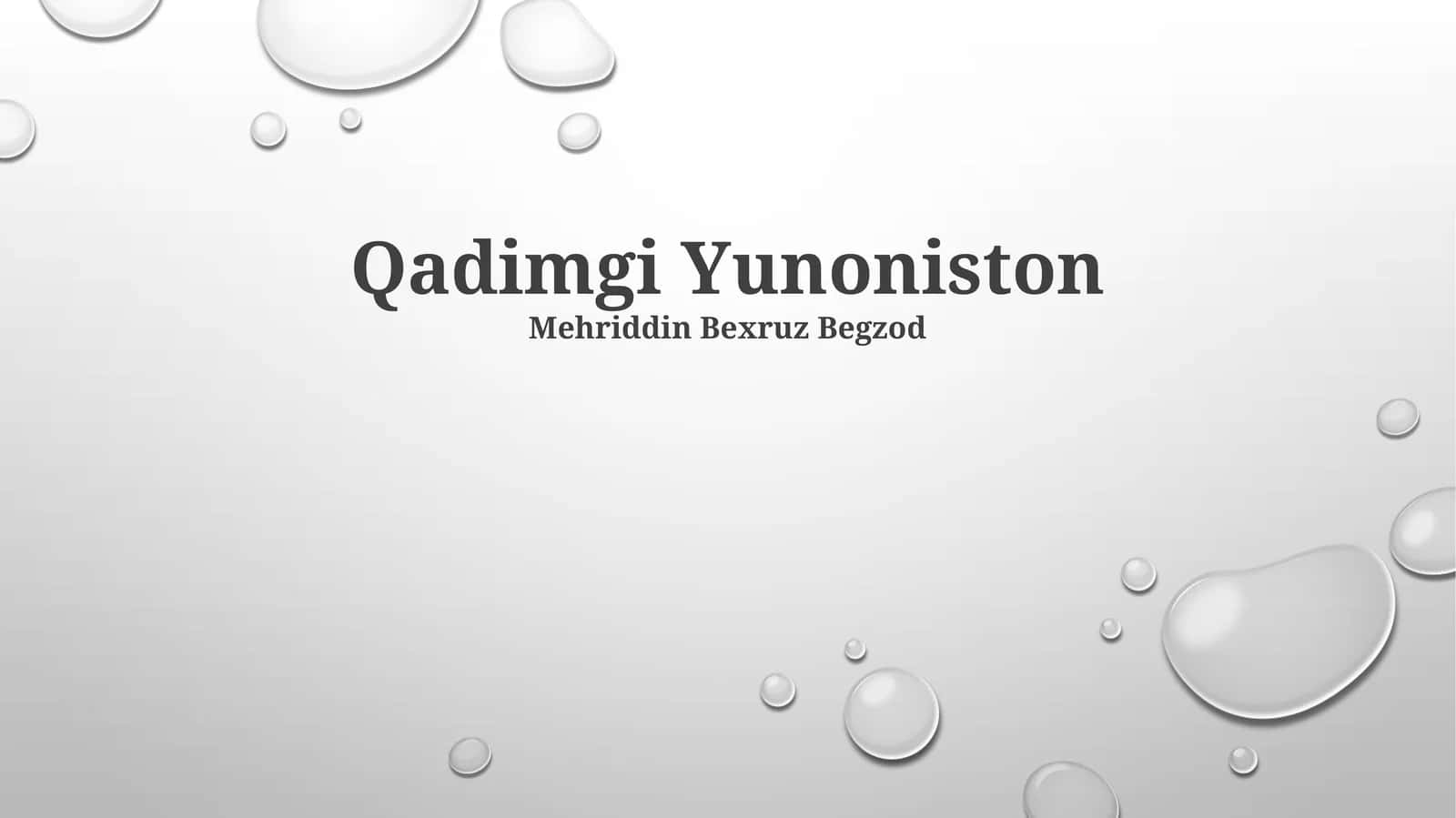 Qadimgi Yunoniston 1