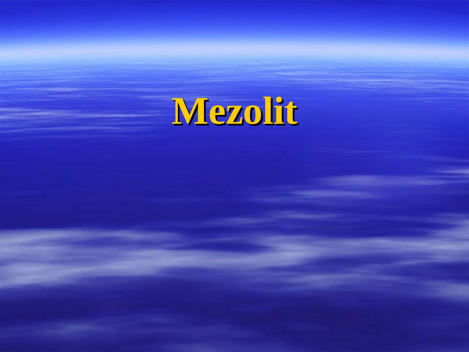 Mezolit davri 1