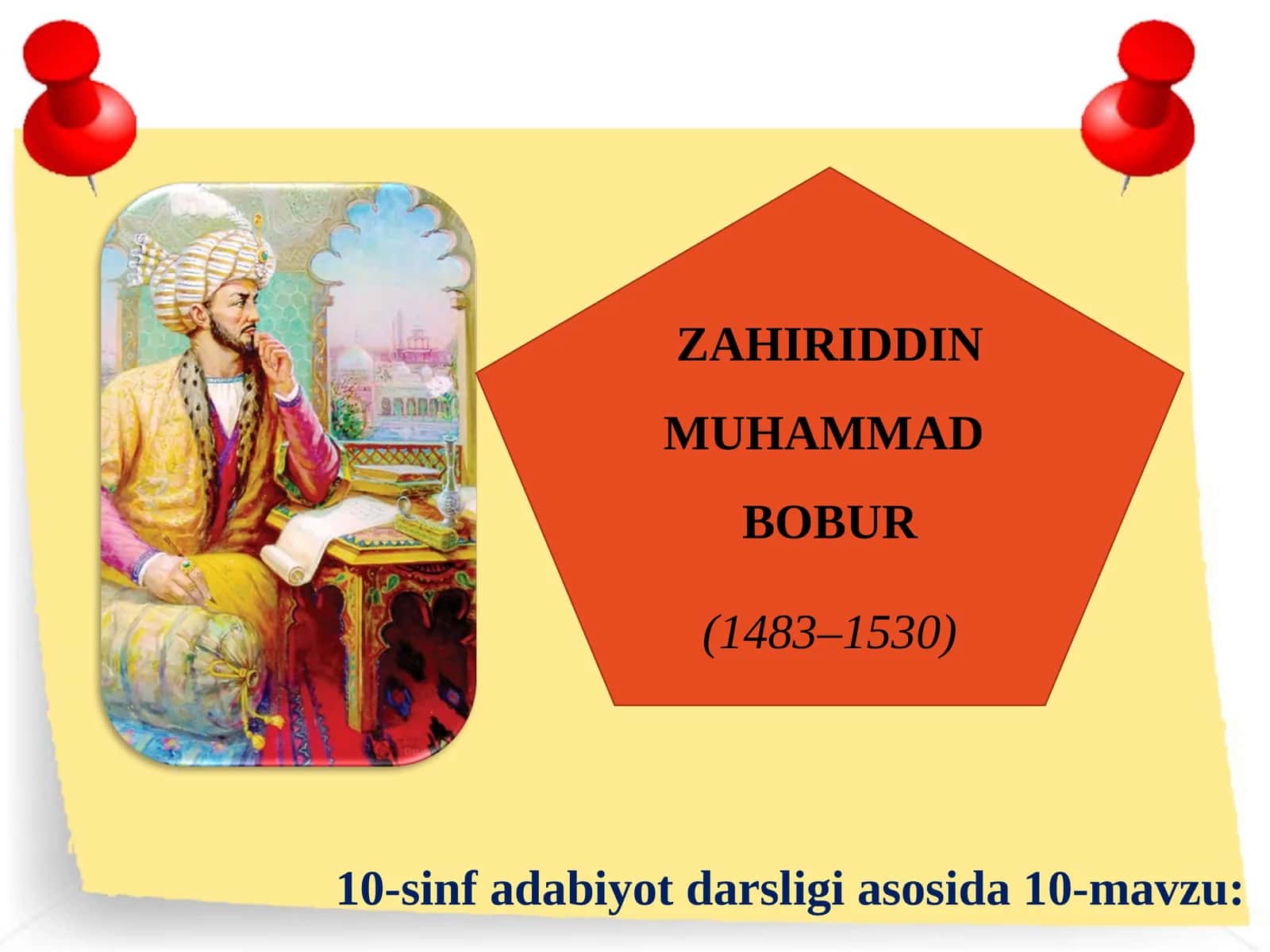 ZAHIRIDDIN MUHAMMAD BOBUR 1