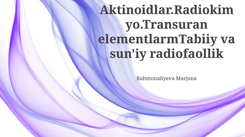 Aktinoidlar 1