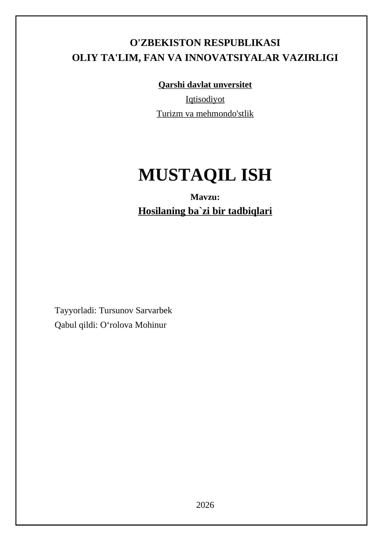Hosilning biologik faolligini o'rganish 1