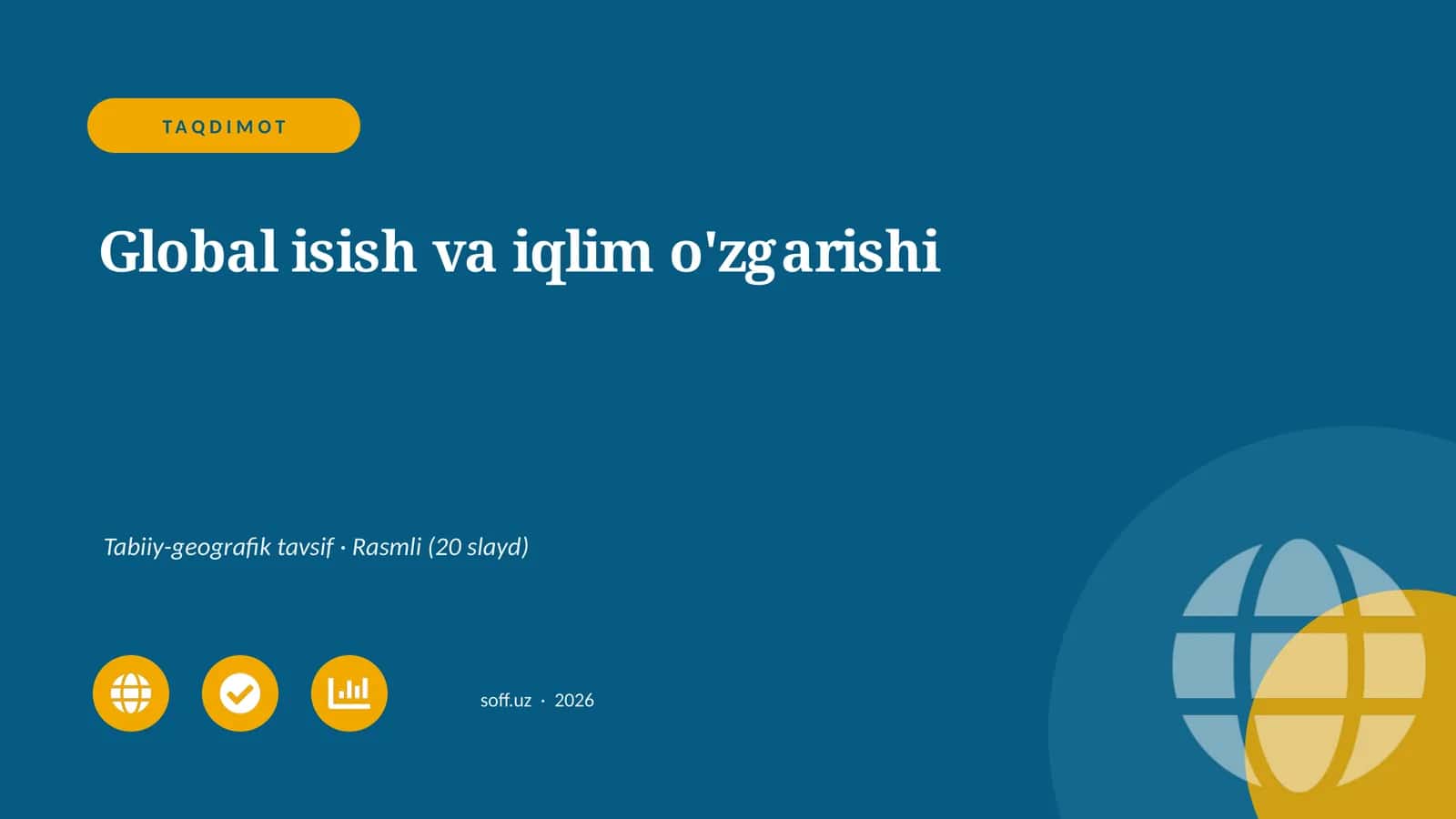 Global ish va iqlim o'zgarishi 1