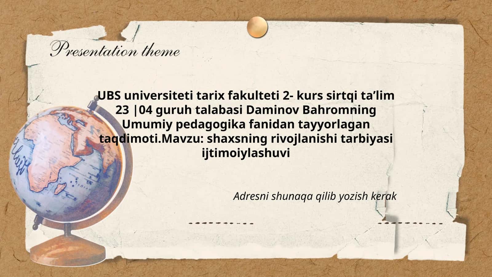 Umumiy pedagogika 1