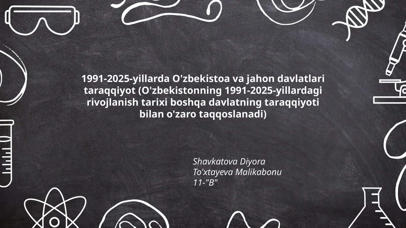 O'zbekistoa va jahon davlatlari taraqqiyoti (1991-2025) 1