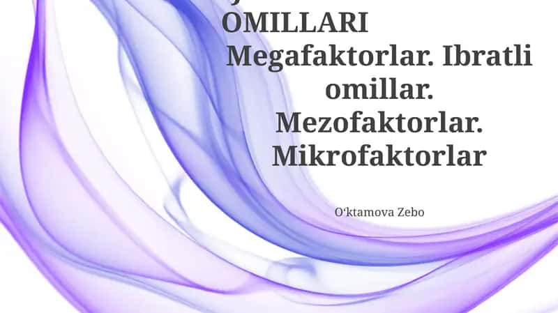 Ijtimoiy taʼsir oʻtkazish omillari 1