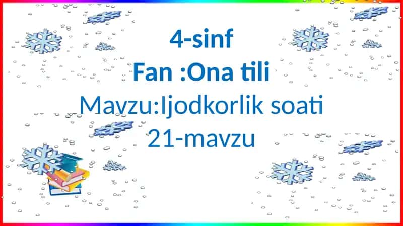 Ijodkorlik soati 1