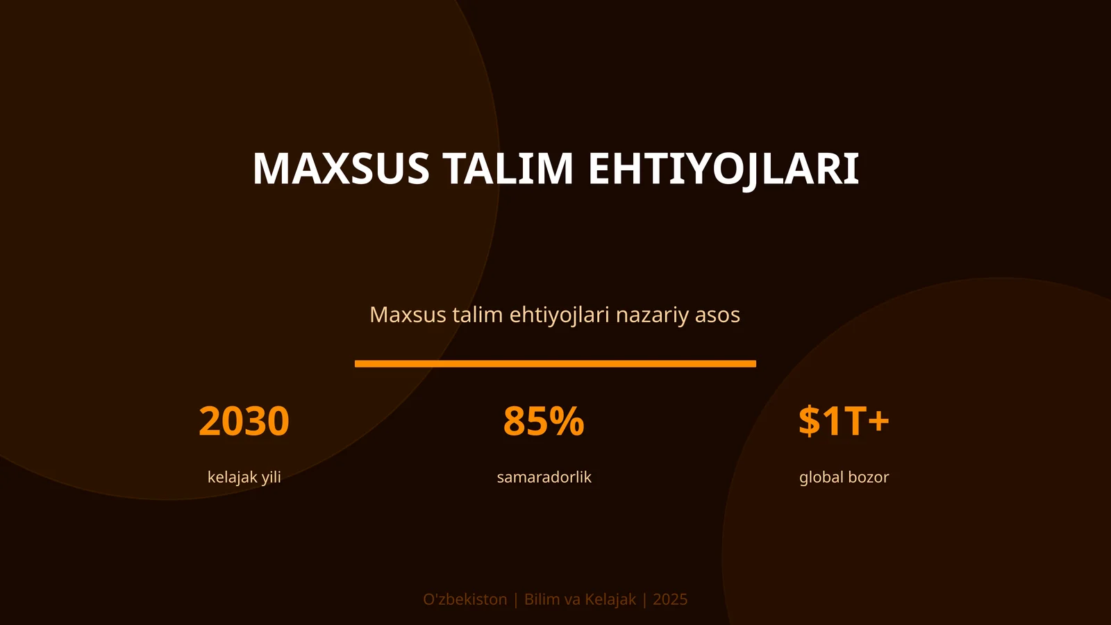 Maxsus talim ehtiyojlari 1