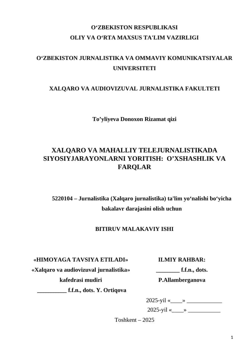 KOSMOPOLITIZMDA XALQARO JURNALISTIKA GEOPOLITIK KURASH VOSITASI SIFATIDA 1