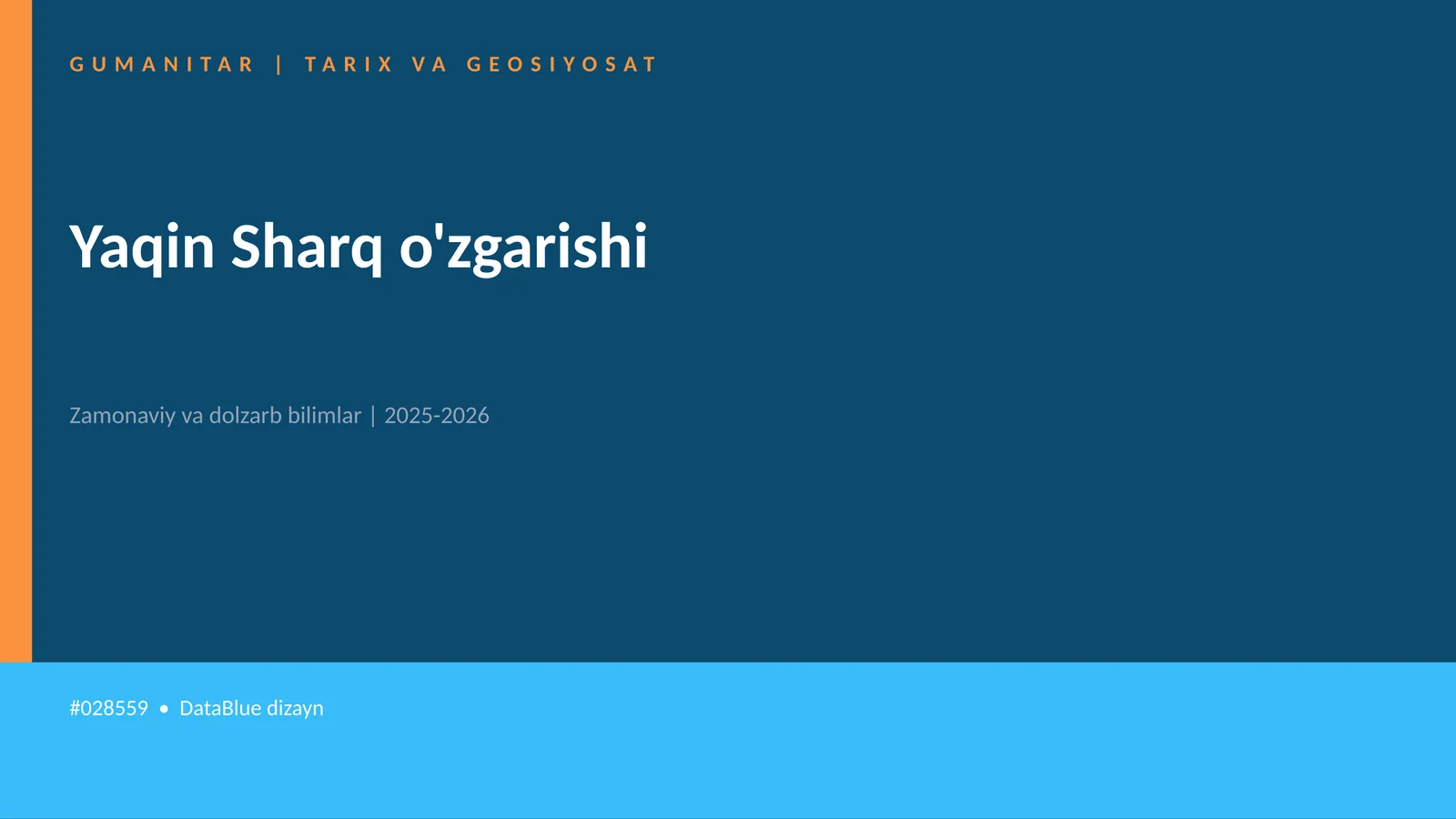 Yaqin Sharq o'zgarishi 1