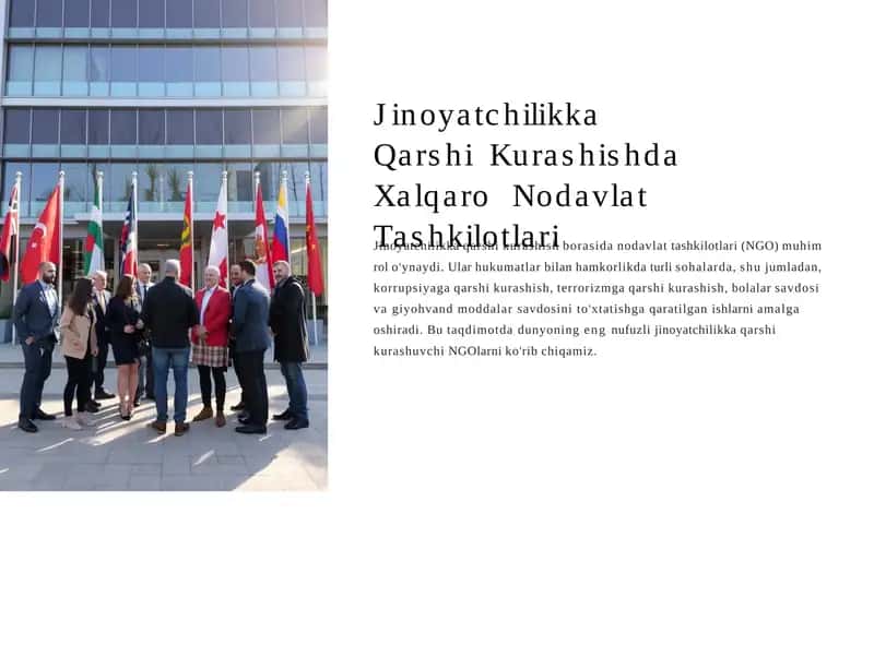Jinoyatchilikka Qarshi  Kurashishda Xalqaro  Nodavlat Tashkilotlari 1