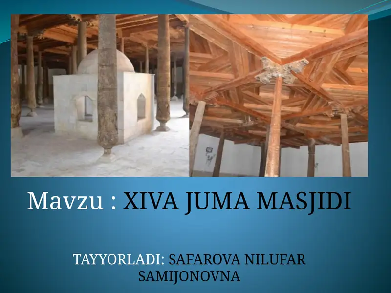 XIVA JUMA MASJIDI 1
