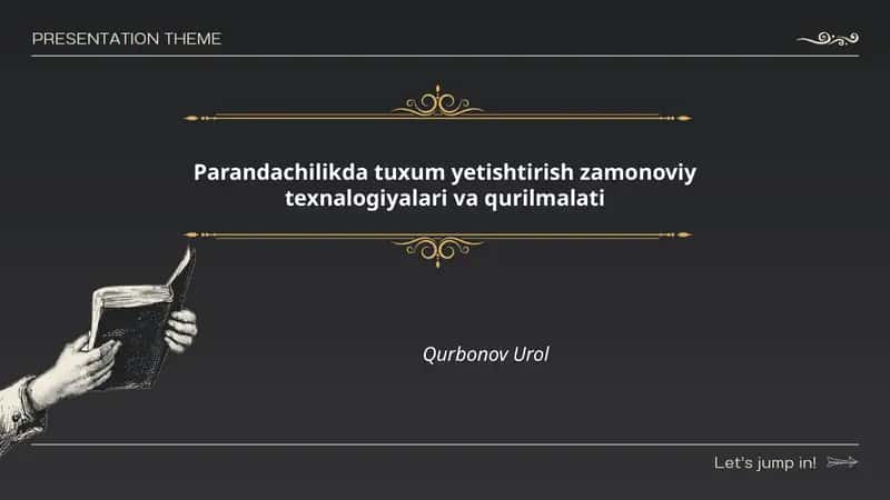 Parandachilikda tuxum yetishtirish zamonoviy texnologiyalari va qurilmalati 1