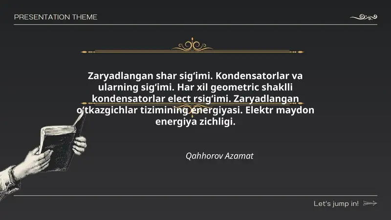 Zaryadlangan shar sig‘imi. 1
