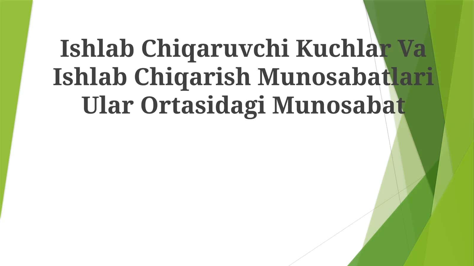 Ishlab Chiqaruvchi Kuchlar Va Ishlab Chiqarish Munosabatlari UlarOrtasidagiMunosabat 1