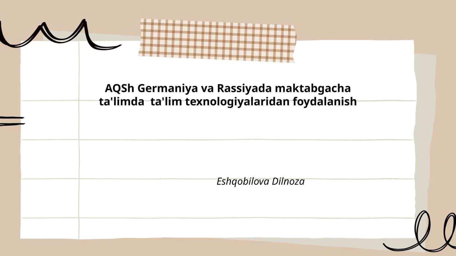 Ta'lim texnologiyalari AQSh, Germaniya va Rassiyada 1