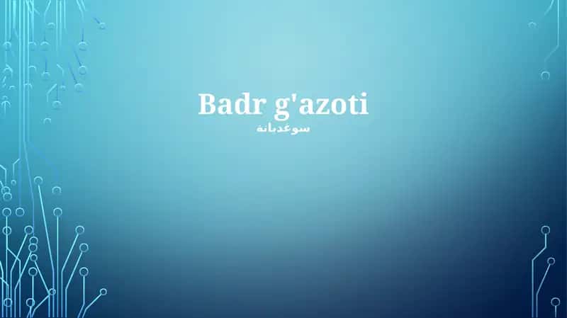 Badr g'azoti 1