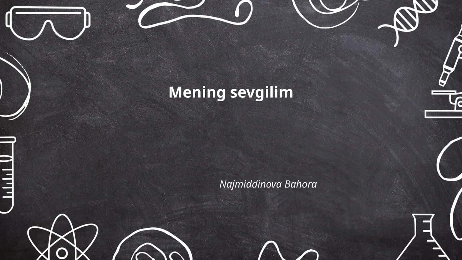 Mening sevgilimning tarixi 1