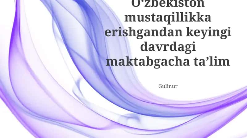 Oʻzbekistonda Maktabgacha Ta'limning Yuksalishi: Asosiy Taraqqiyot va Yutuqlar 1