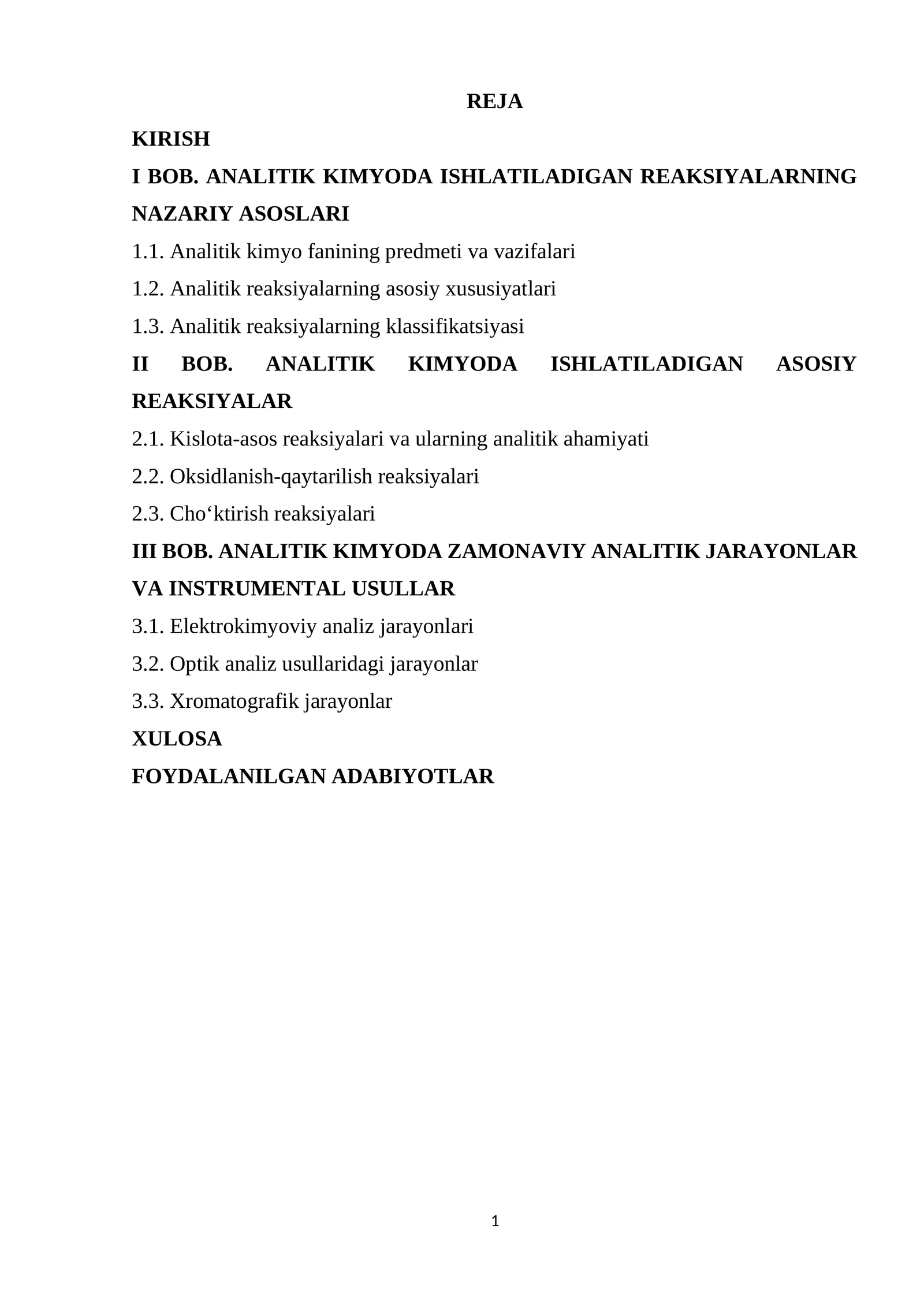 Analitik kimyo 1