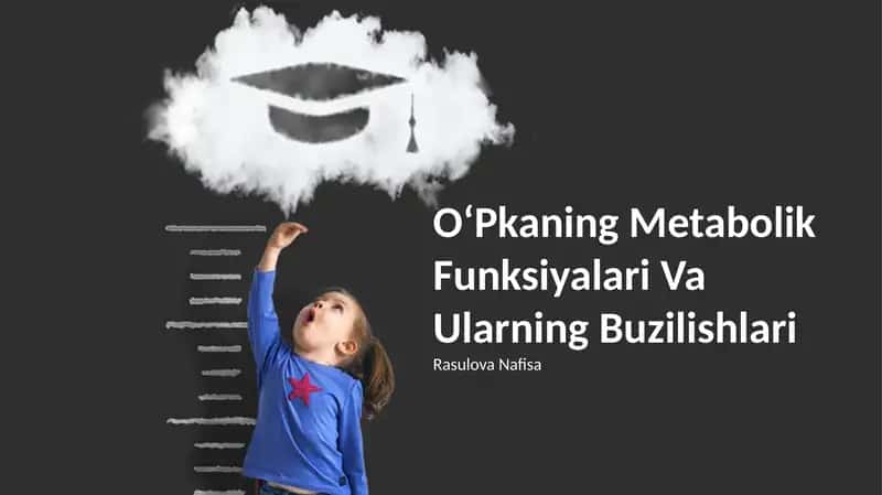 O'Pkaning Metabolik Funksiyalari Va Ularning Buzilishlari 1