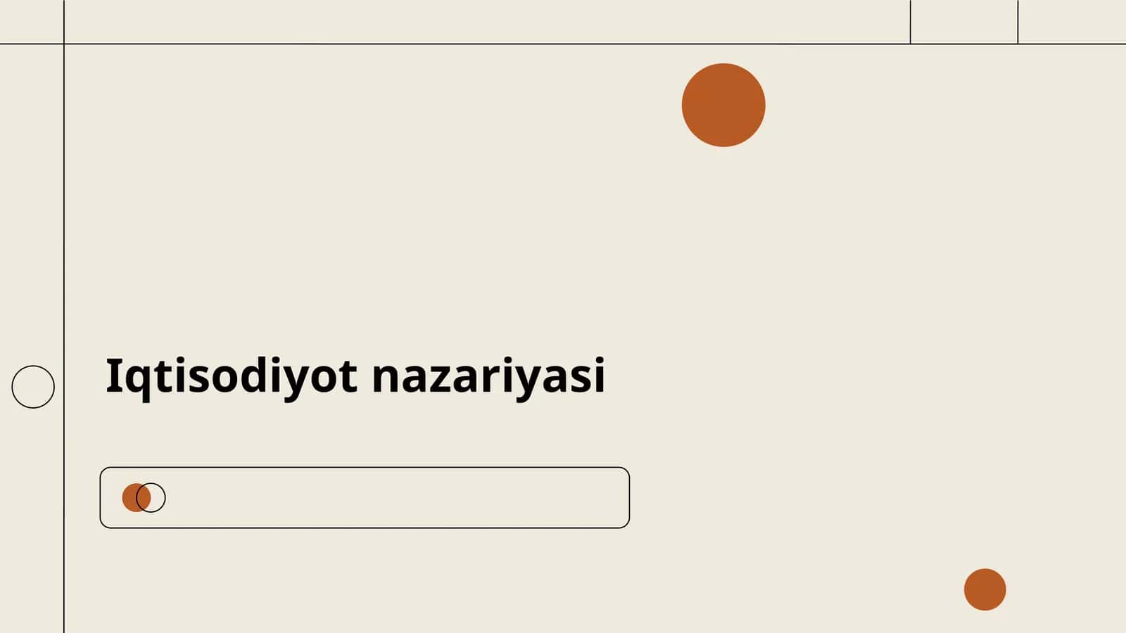Iqtisodiyot Nazariyasi 1