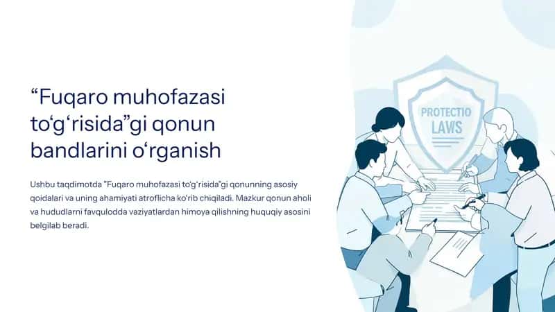 “Fuqaro muhofazasi to‘g‘risida”gi qonun bandlarini o‘rganish 1