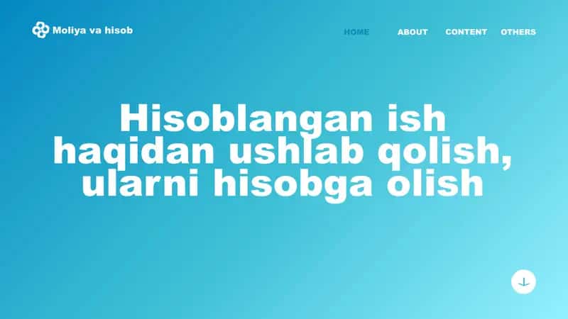Hisoblangan ish haqidan ushlab qolish, ularni hisobga olish 1