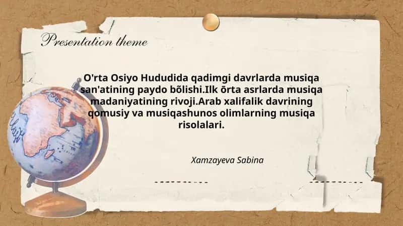 Musiqa san'ati rivoji 1