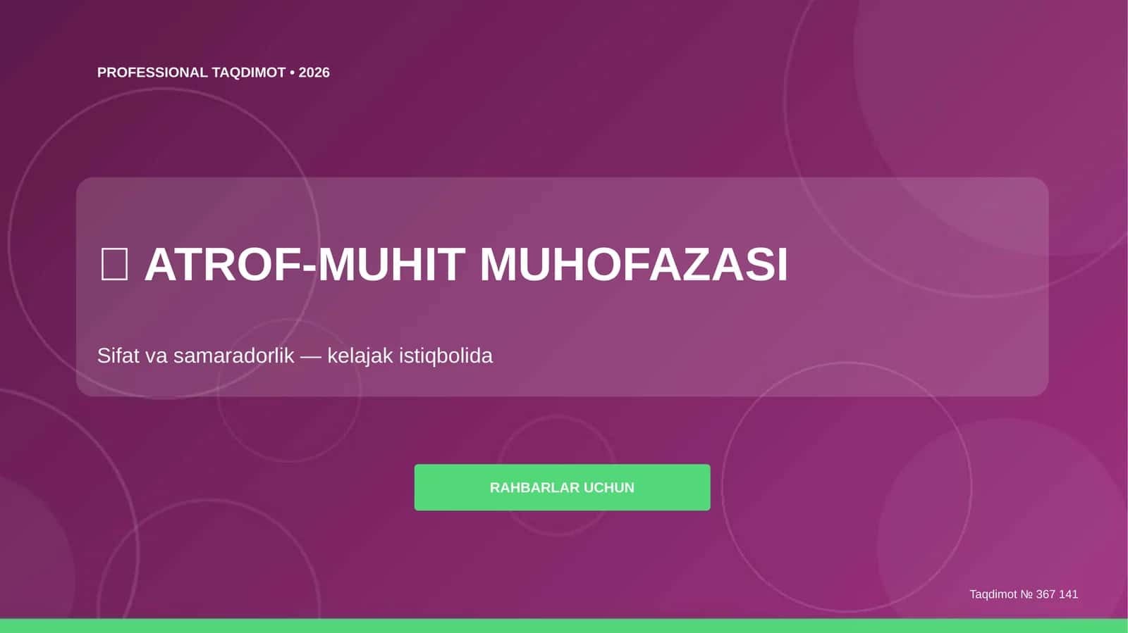 ATROF-MUHIT MUHOFAZASI 4