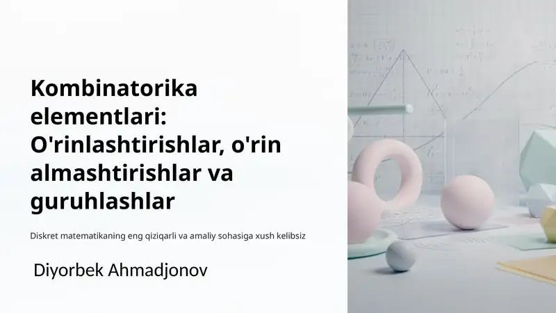 Kombinatorika elementlari 1