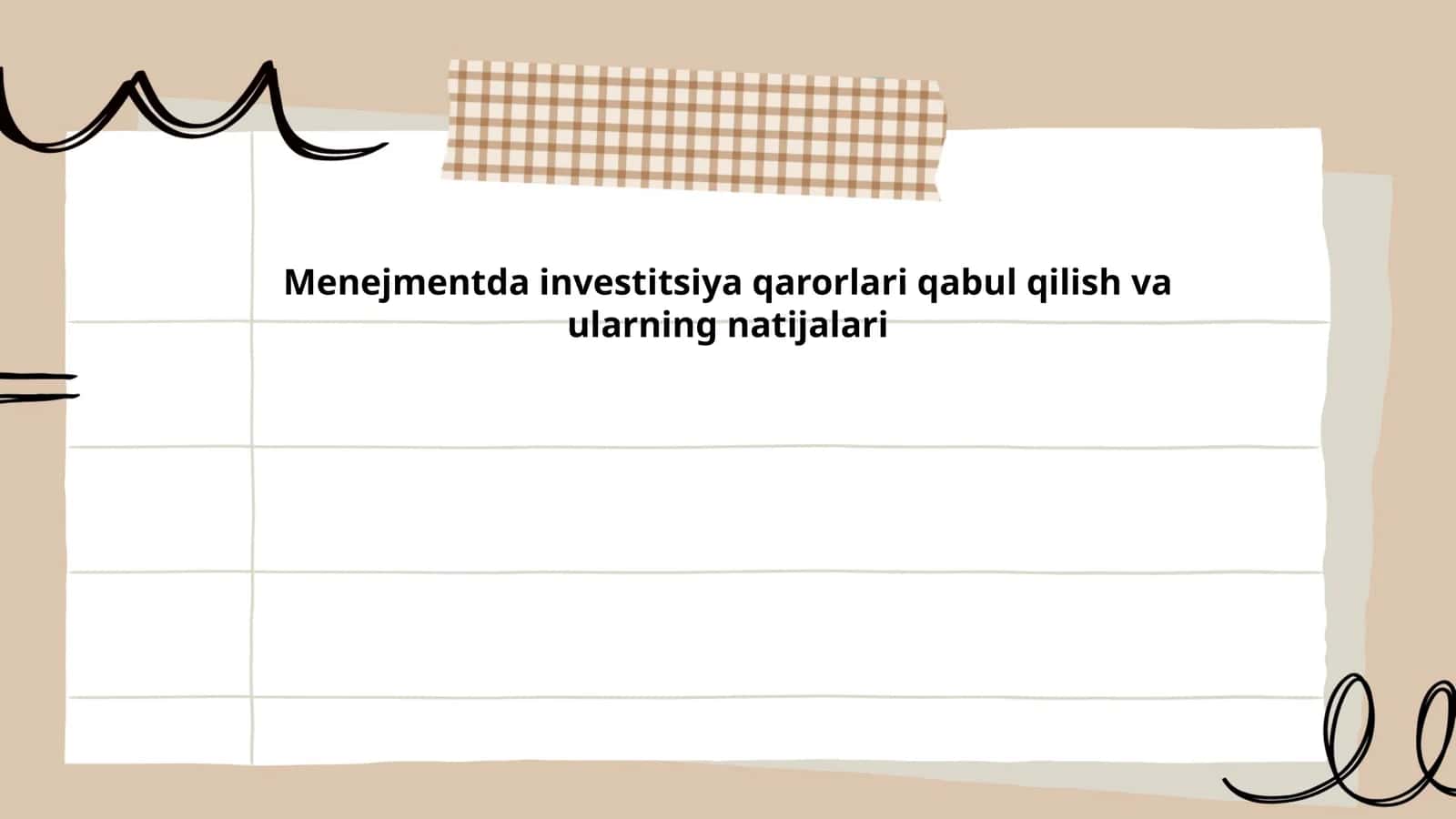 Investitsiya qarorlarini qabul qilish va ularning natijalari 1