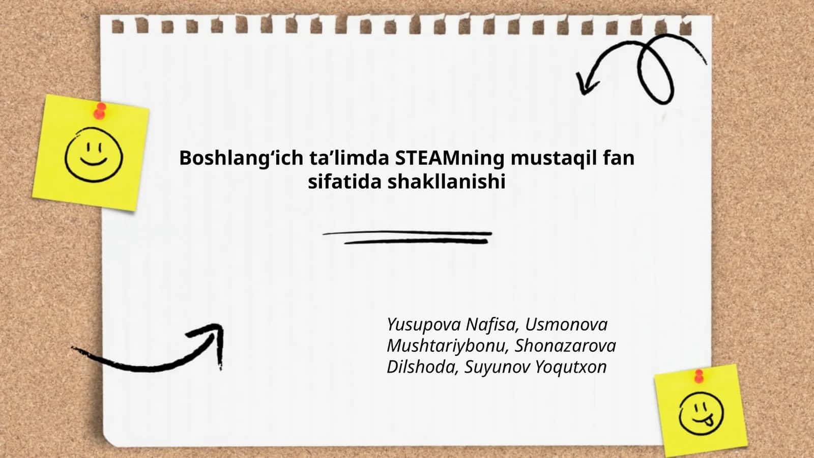 Boshlangʻich taʼlimda STEAMning mustaqil fan sifatida shakllanishi 1