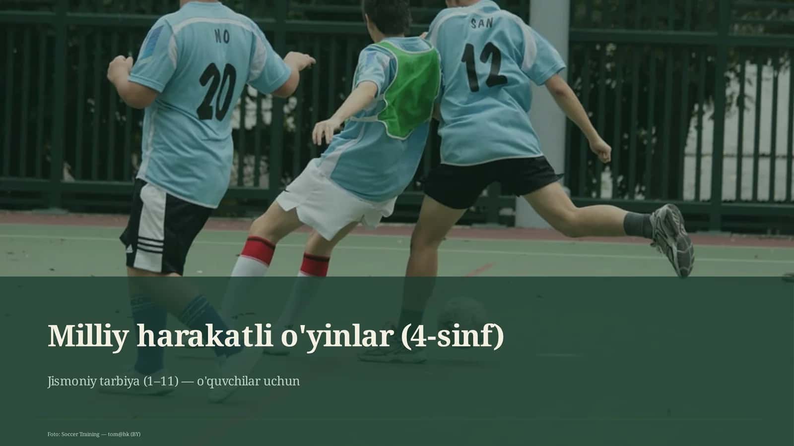 Milliy harakatli o'yinlar (4-sinf) 4