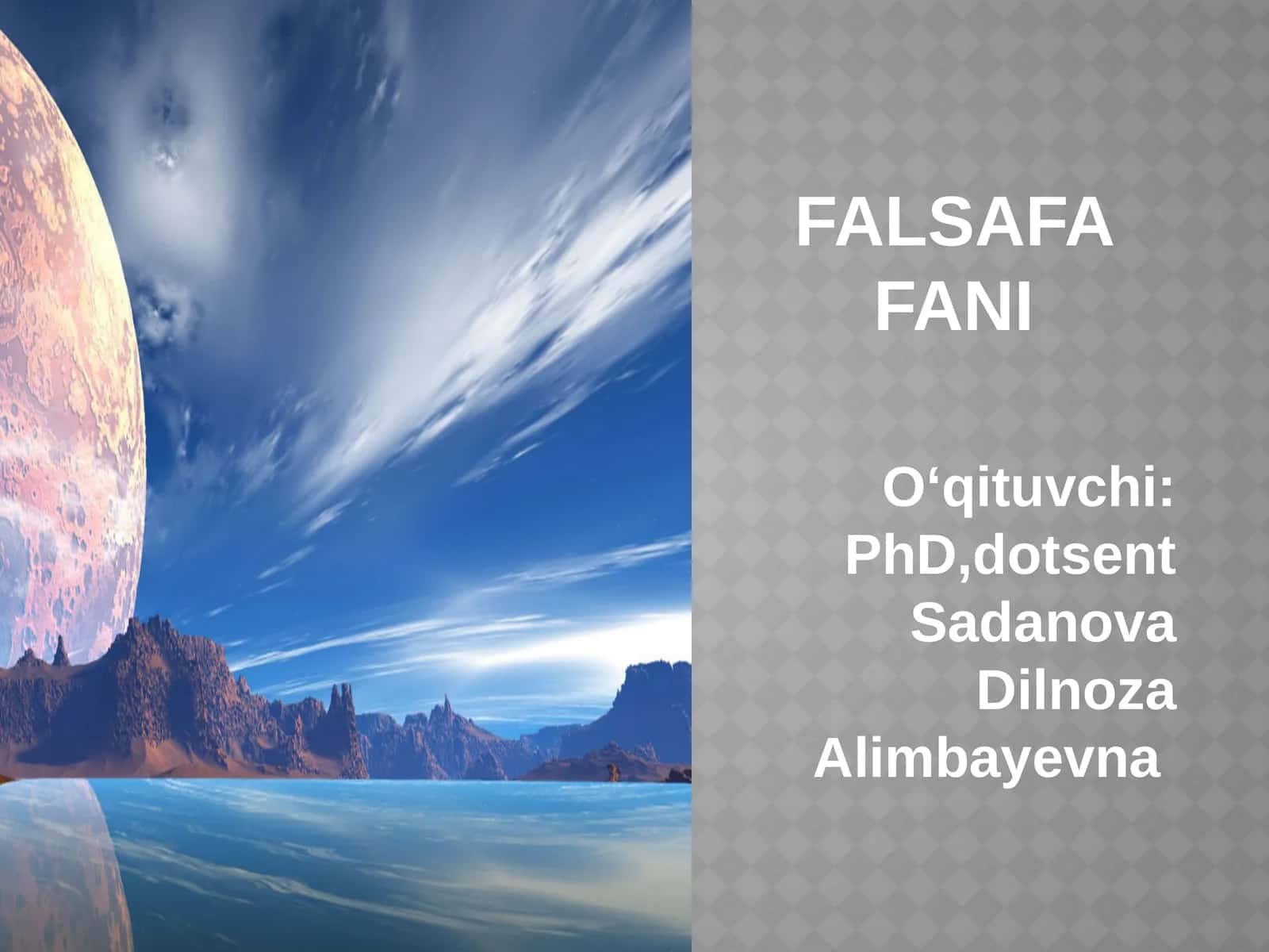 FALSAFA FANI 1