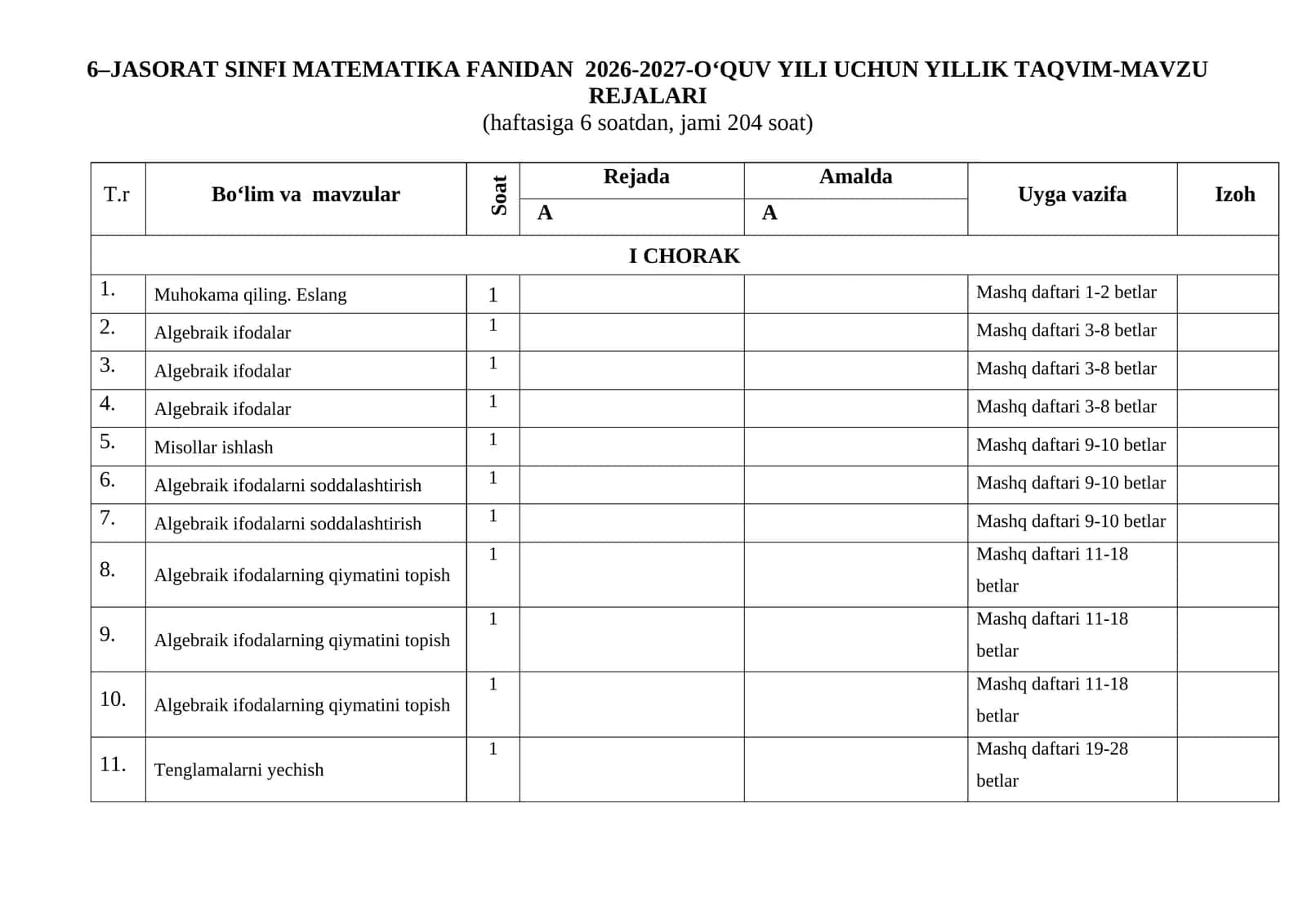 JASORAT 6-SINF MATEMATIKA 2026-2027 1