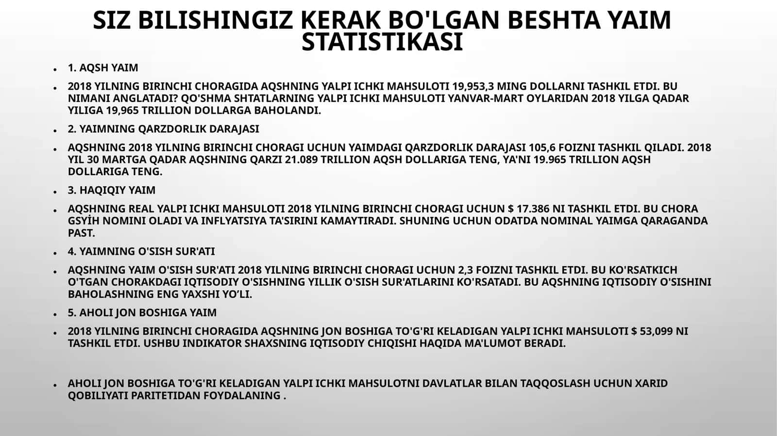 Sizbilishingizkerakbo'lganbeshtaYaIMstatistikasi 1