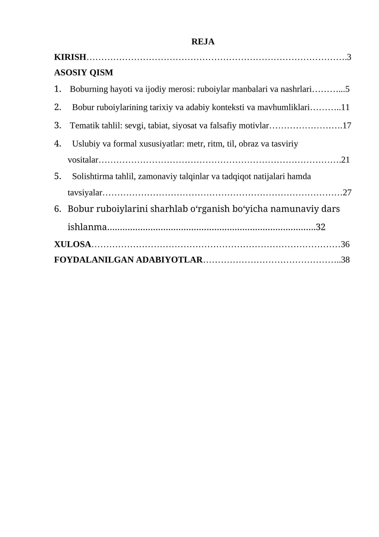 Bobur ruboiylarini sharhlab o'rganish 1