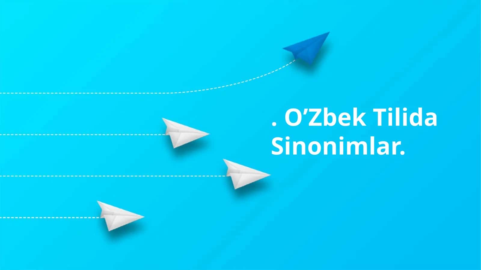 O’Zbek Tilida Sinonimlar 1