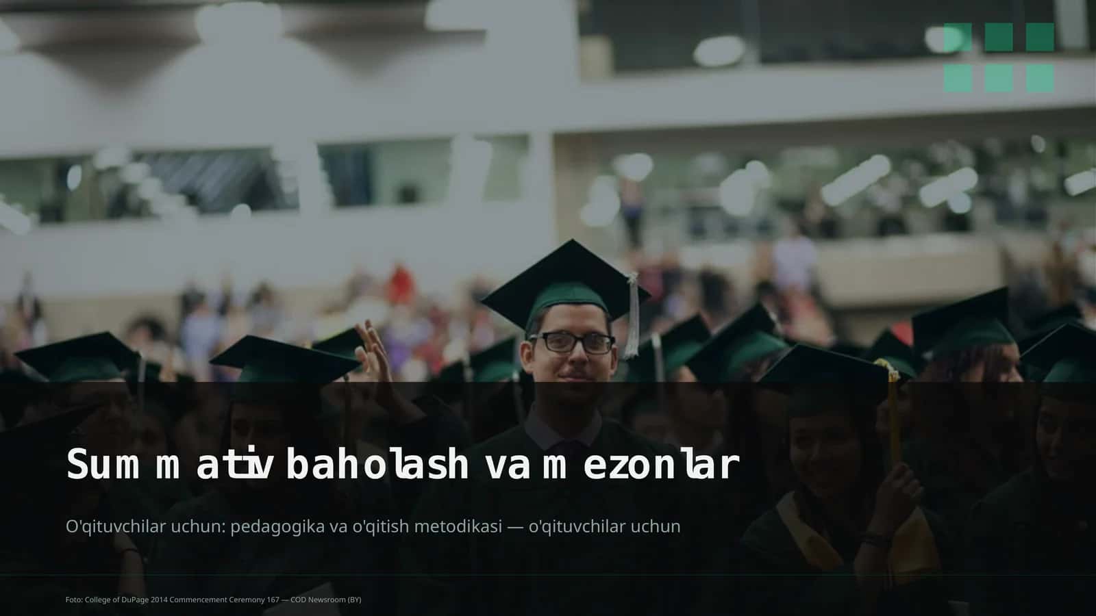 Summativ baholash va mezonlar 4